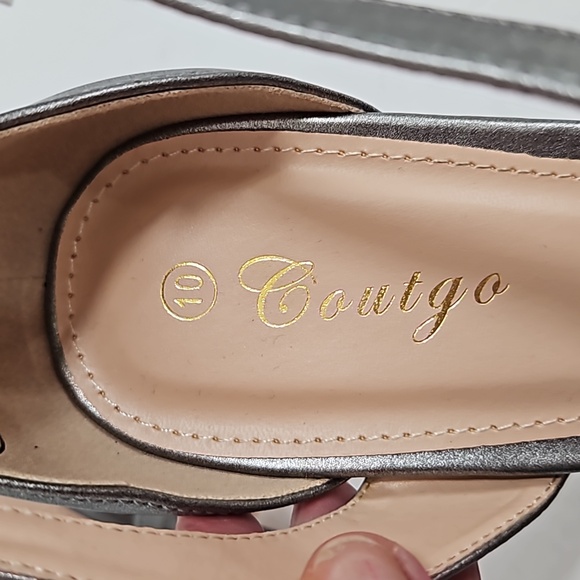 Courgo high heel ankle strap nwot size 10 - Picture 3 of 12